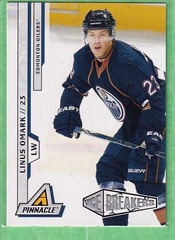 2010-11 Panini Pinnacle Ice Breakers #222 Linus Omark Edmonton Oilers